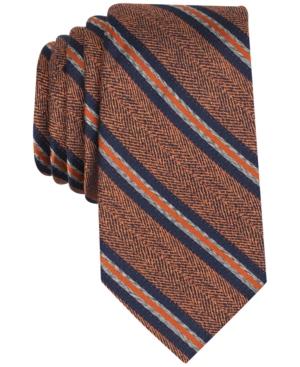 Tallia Men's Welsh Stripe Slim Silk Tie