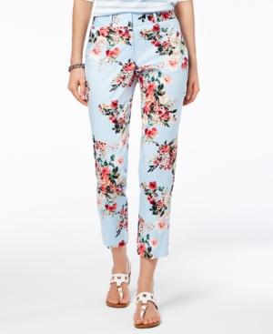 Tommy Hilfiger Ashby Floral-print Slim Pants, Created For Macy's