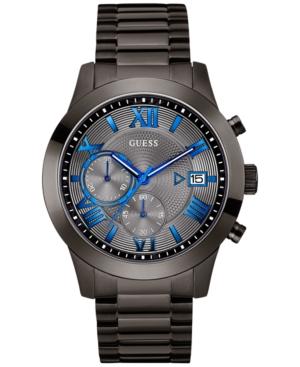 Guess Men's Gunmetal Stainless Steel Bracelet Watch 45mm U0668g2