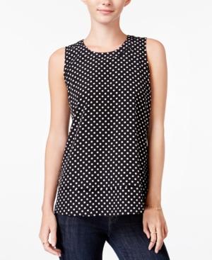 Maison Jules Tiered Polka-dot Top, Only At Macy's