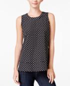 Maison Jules Tiered Polka-dot Top, Only At Macy's