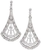 Wrapped In Love Diamond Chandelier Earrings (1/2 Ct. T.w.) In 14k White Gold