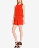 Vince Camuto Lace-up Popover Romper