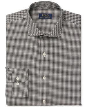 Polo Ralph Lauren Black And White Micro Check Dress Shirt