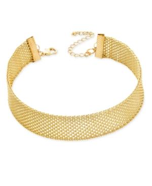 Inc International Concepts Gold-tone Mesh Choker Necklace, Only At Macy's