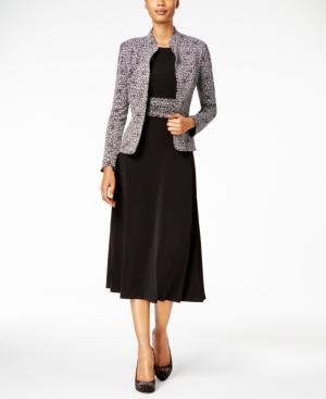 Jessica Howard Petite A-line Dress And Printed Jacket