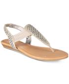 Material Girl Siera Flat Thong Sandals, Only At Macy's Women's Shoes
