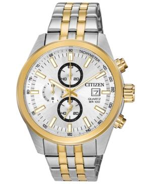 Citizen Men's Quartz Two-tone Stainless Steel Bracelet Watch 43mm