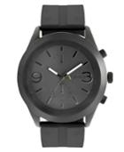 Unlisted Watch, Men's Chronograph Black Silicone Strap Ul5007