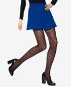 Hue Dotted Mesh Control Top Tights