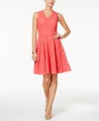 Charter Club Lace Fit & Flare Dress, Created For Macy's