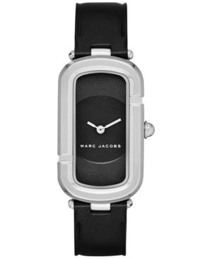 Marc Jacobs Women's The Jacob Black Leather Strap Watch 23x39mm Mj1493