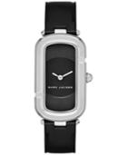 Marc Jacobs Women's The Jacob Black Leather Strap Watch 23x39mm Mj1493