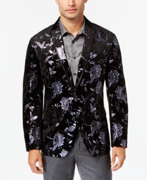 Inc International Concepts Men's Slim-fit Floral Blazer, Created For Macy's