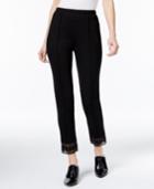 Yyigal Cropped Lace-trim Pants, A Macy's Exclusive