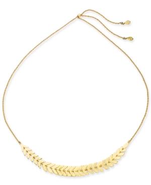 Kate Spade New York Gold-tone Leaf 32 Slider Necklace