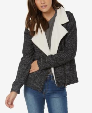 O'neill Latte Fleece-lined Moto Jacket