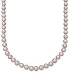 Belle De Mer Pearl Necklace, 14k Gold Pink Cultured Freshwater Pearl Strand (8-1/2-9-1/2mm)