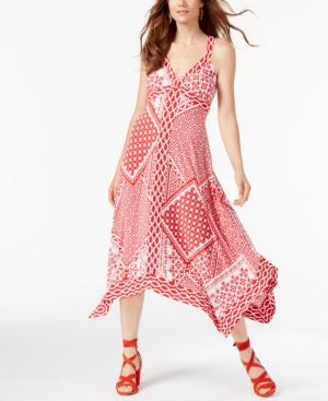 Inc International Concepts Petite Patchwork-print Dress, Only At Macy's
