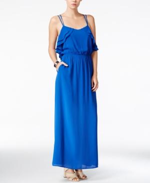Bar Iii Ruffled Maxi Dress, Only At Macy's