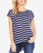Vince Camuto High-low Striped Top