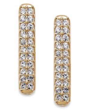 Eliot Danori 18k Gold-plated Crystal Linear Drop Earrings