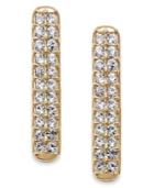 Eliot Danori 18k Gold-plated Crystal Linear Drop Earrings
