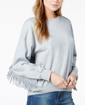 J.o.a. Fringe Crew-neck Sweatshirt