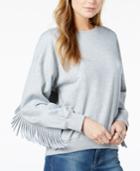 J.o.a. Fringe Crew-neck Sweatshirt