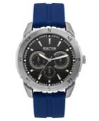 Kenneth Cole Reaction Men's Blue Silicone Strap Watch 46mm