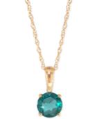 Emerald Pendant Necklace (1/2 Ct. T.w.) In 14k Gold