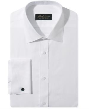 Michelsons Of London Dress Shirt, Slim Chevron Textured Tuxedo Long-sleeved Shirt