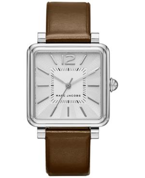 Marc Jacobs Women's Vic Dark Brown Leather Strap Watch 30mm Mj1436