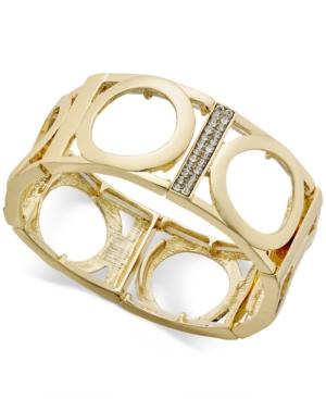 Thalia Sodi Gold-tone Pave Stretch Bracelet, Only At Macy's