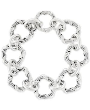 Peter Thomas Roth Overlap Ring Link Bracelet In Sterling Silver