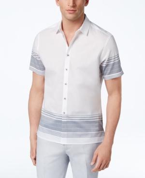 Inc International Concepts Men's Striped Cotton Shirt, Created For Macy's