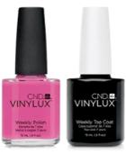 Creative Nail Design Vinylux Hot Pop Pink Nail Polish & Top Coat (two Items), 0.5-oz, From Purebeauty Salon & Spa