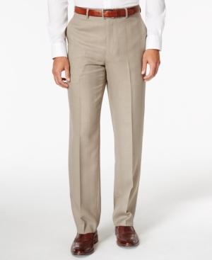 Sean John Men's Tan Plaid Classic-fit Pants