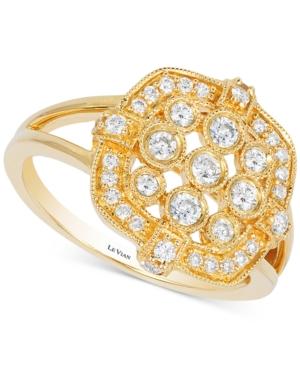 Le Vian Vanilla Deco Estate Gold Diamond (1/2 Ct. T.w.) Ring In 14k Gold