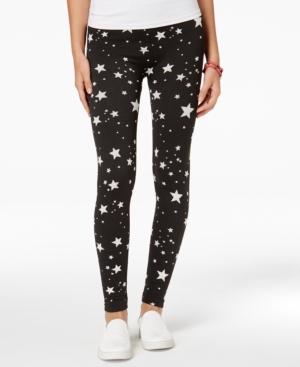 Hippie Rose Juniors' Seamless Star-print Leggings