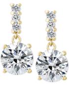 Giani Bernini Cubic Zirconia Drop Earrings In 18k Gold-plated Sterling Silver, Only At Macy's