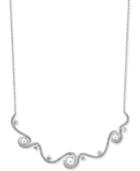 Danori Silver-tone Imitation Pearl Cubic Zirconia Statement Necklace, Only At Macy's