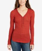 William Rast Cotton V-neck Top