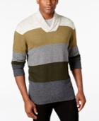 Tricots St Raphael Men's Shawl-collar Striped Sweater