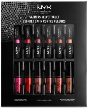 Nyx Professional Makeup 12-pc. Satin Vs. Velvet Lip Set, Created For Macy's
