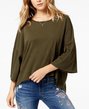 Project Social T Bell-sleeve High-low Top