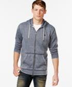 Quiksilver Zipper-front Drawstring Hoodie