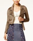 American Rag Juniors' Faux-suede Moto Jacket, Only At Macy's