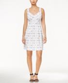 Maison Jules Anchor-print Fit & Flare Dress, Only At Macy's