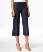 Inc International Concepts Cropped Wide-leg Pants, Only At Macy's